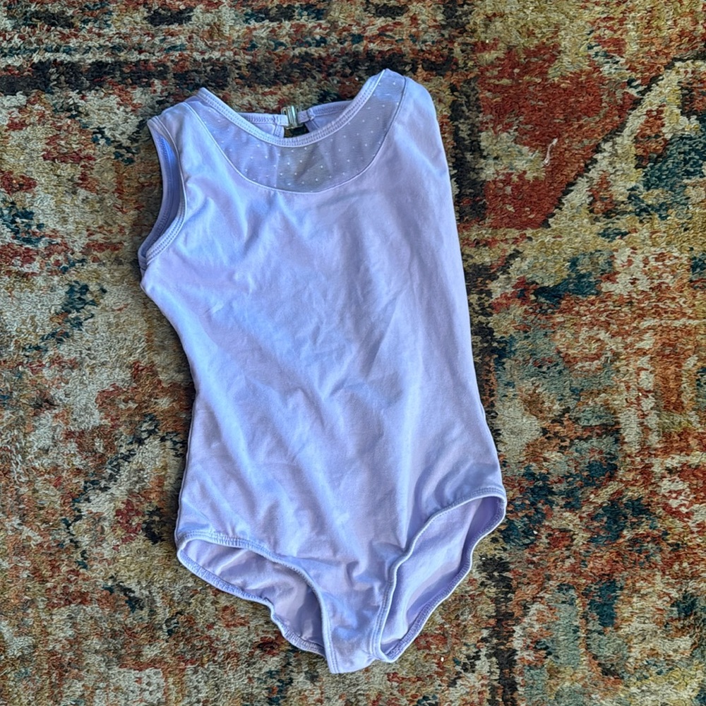 Lavender Sleeveless Kids Leotard